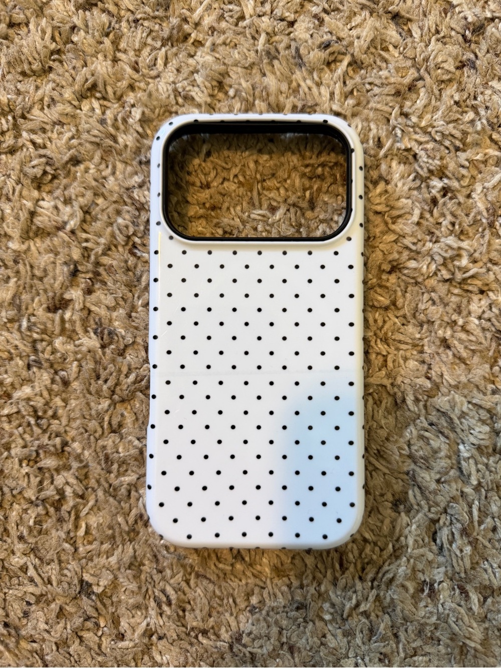 White Polka Dot Protective Phone Case - Slim Fit IPhone 17